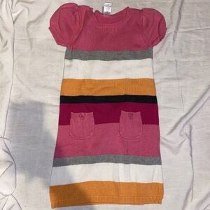 gymboree sweater dress striped size 7